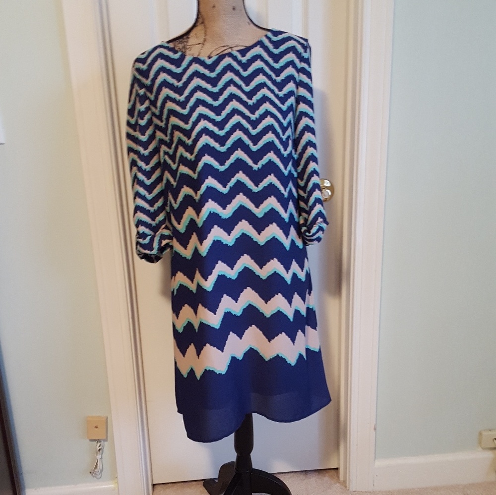 Luxology Chevron Dress